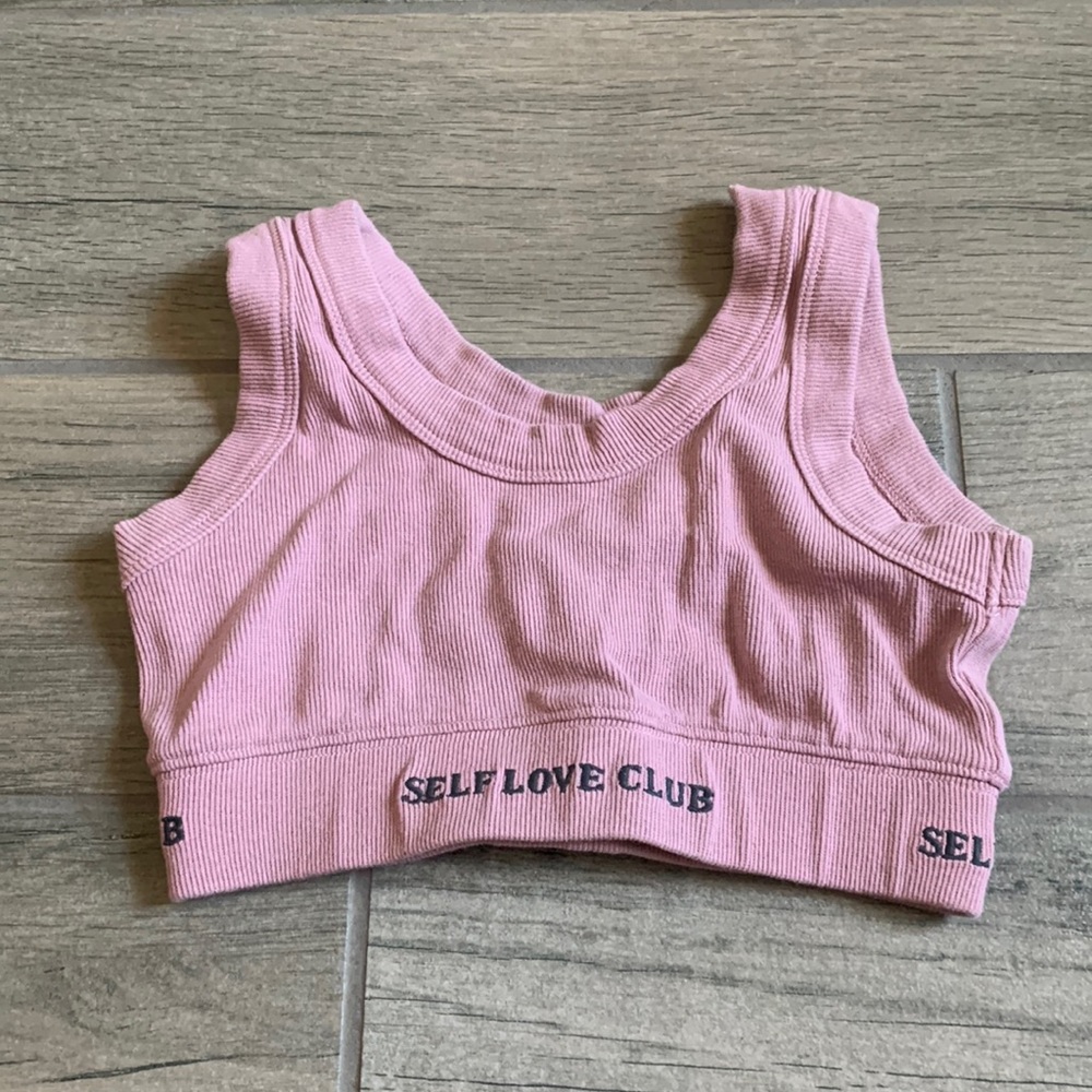 Mayfair the label self love club sports bra